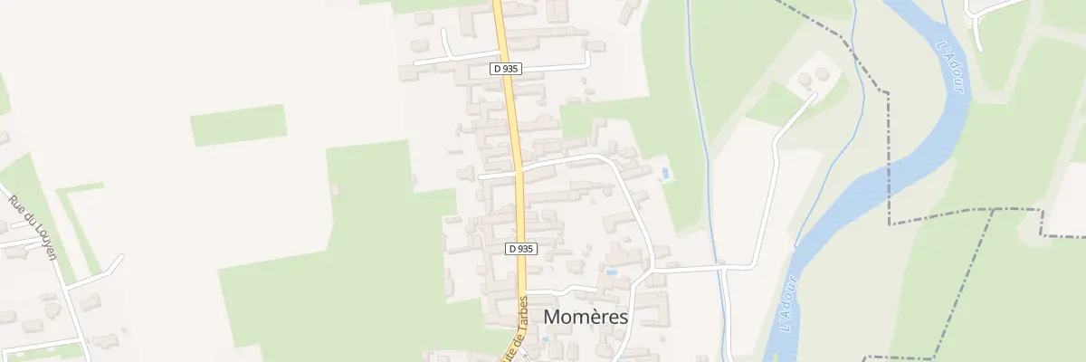 Plan du 16 Rte de Tarbes à Momères