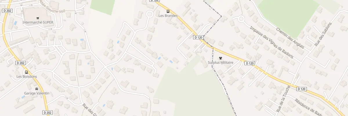Plan du 42B Rte des Brandes à Linars