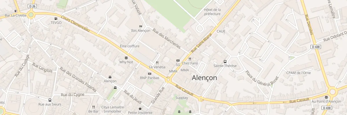 Plan du 17B Rue Saint-Blaise à Alençon