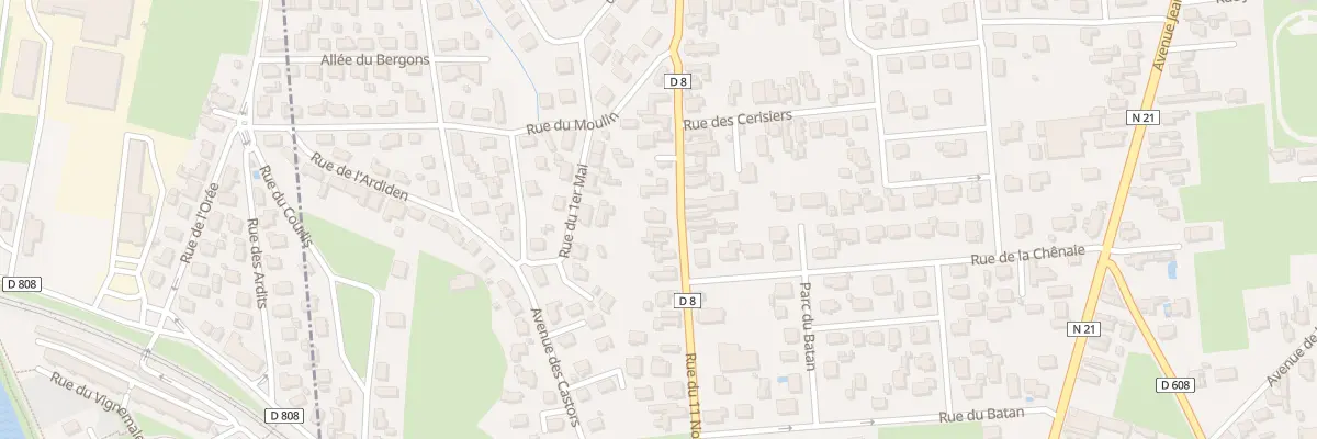 Plan du 27 Rue du 11 Novembre à Aureilhan