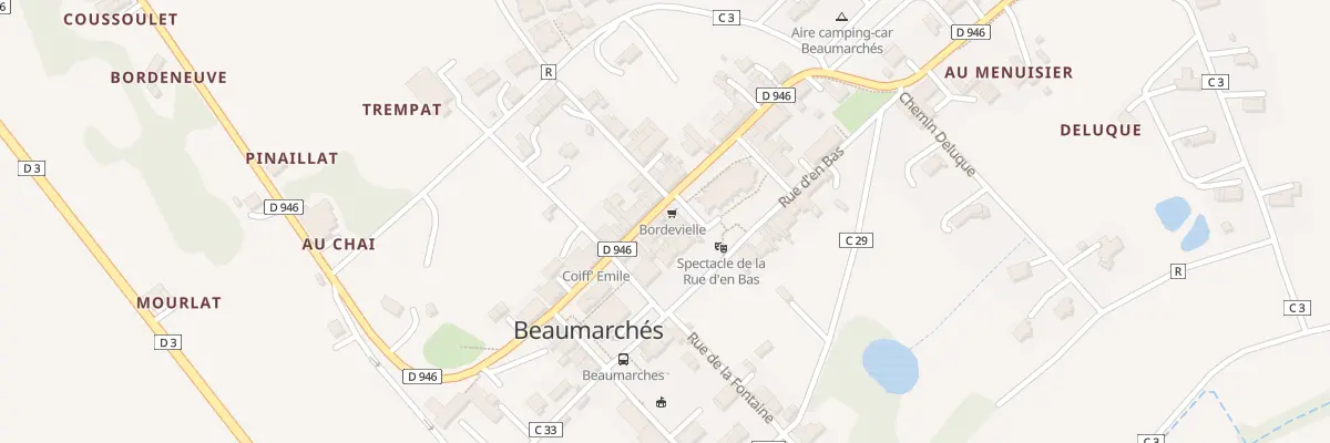 Plan du 5047 Au Village à Beaumarchés