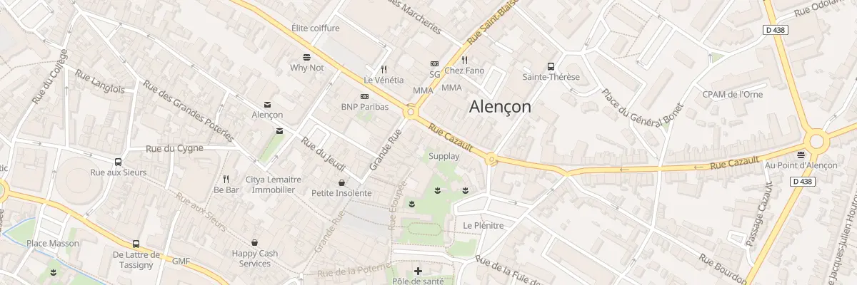 Plan du 6 Rue Cazault à Alençon
