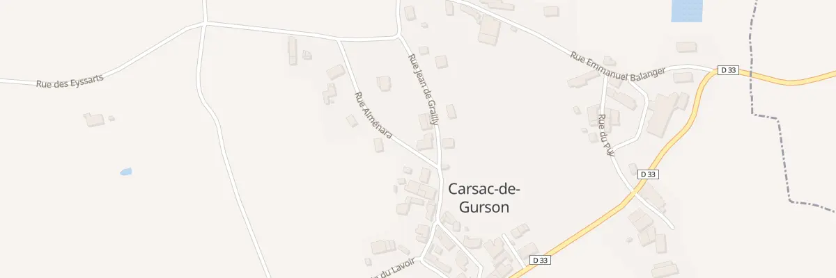 Plan du 37 Le Bourg Nord à Carsac-de-Gurson