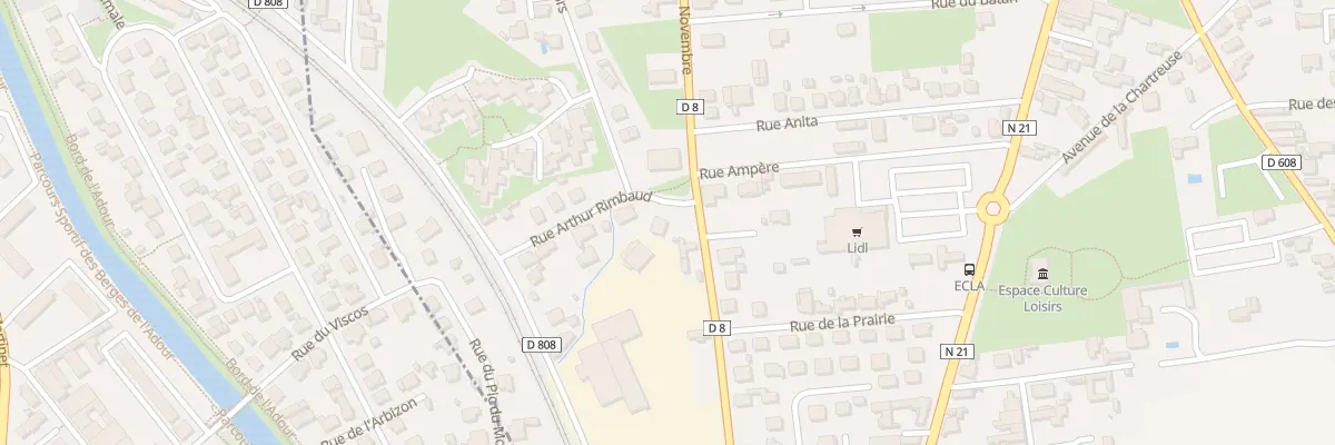 Plan du 9 Rue du 11 Novembre à Aureilhan