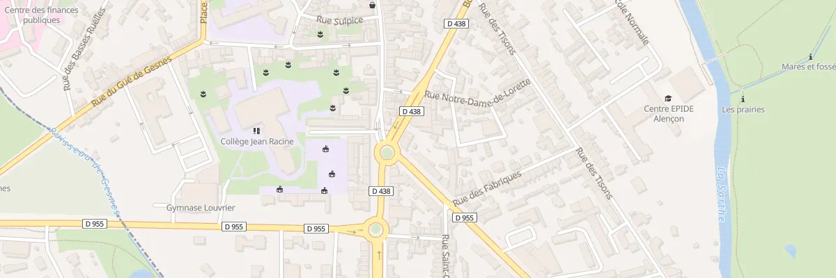 Plan du 147 Bd de la République à Alençon