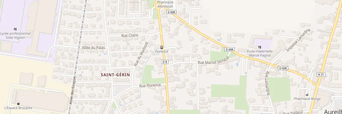 Plan du 12 Rue Marcel Sembat à Aureilhan