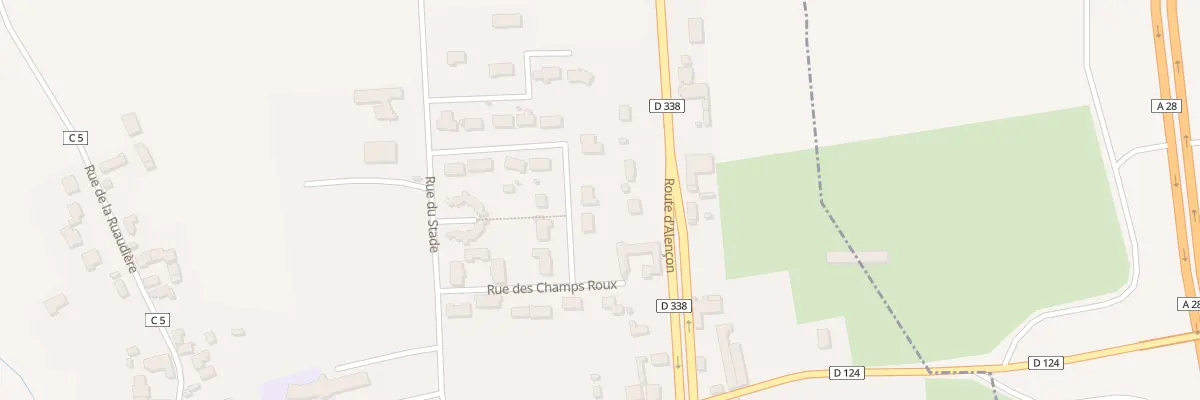 Plan du 22 Rue des Champs Roux à Oisseau-le-Petit