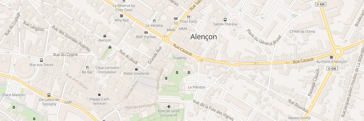 Plan du 18 Rue Cazault à Alençon