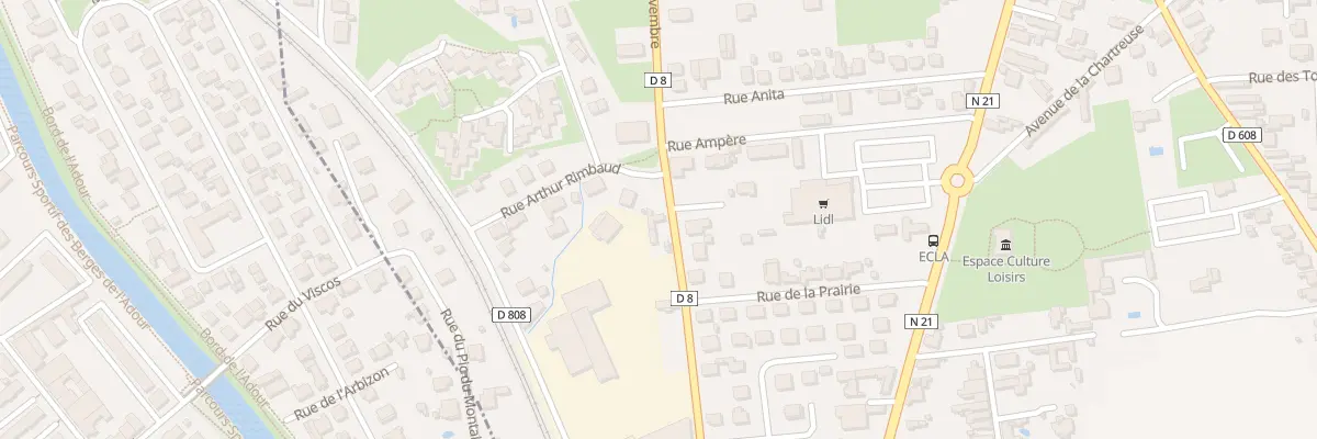 Plan du 7 Rue du 11 Novembre à Aureilhan