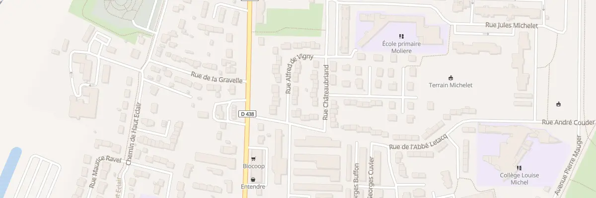 Plan du 4 Rue Alfred de Vigny à Alençon