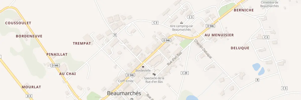 Plan du 25 Rue d’en Haut à Beaumarchés
