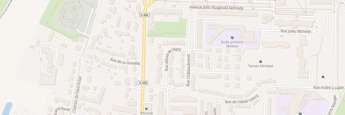 Plan du 14 Rue Alfred de Vigny à Alençon