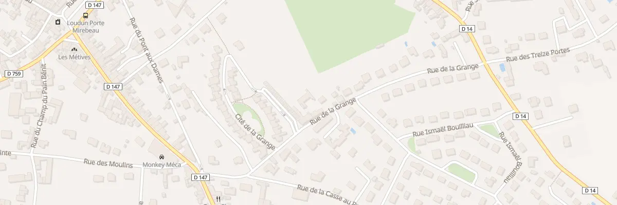 Plan du 7 Rue de la Grange à Loudun