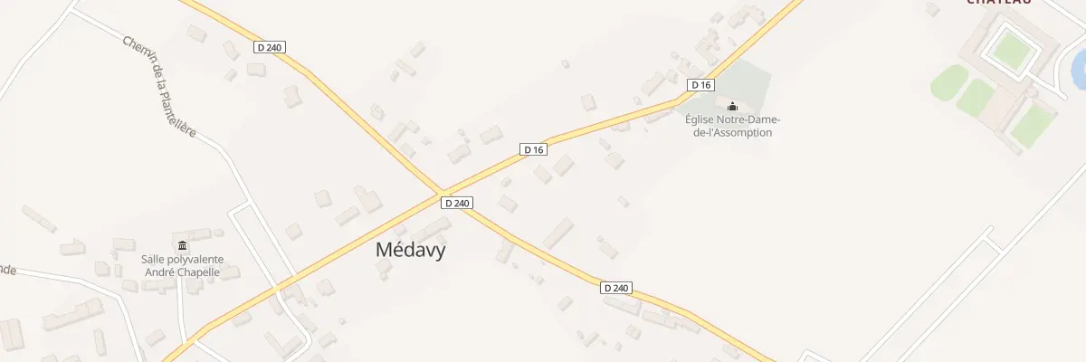 Plan du 19 Rte du Château à Médavy