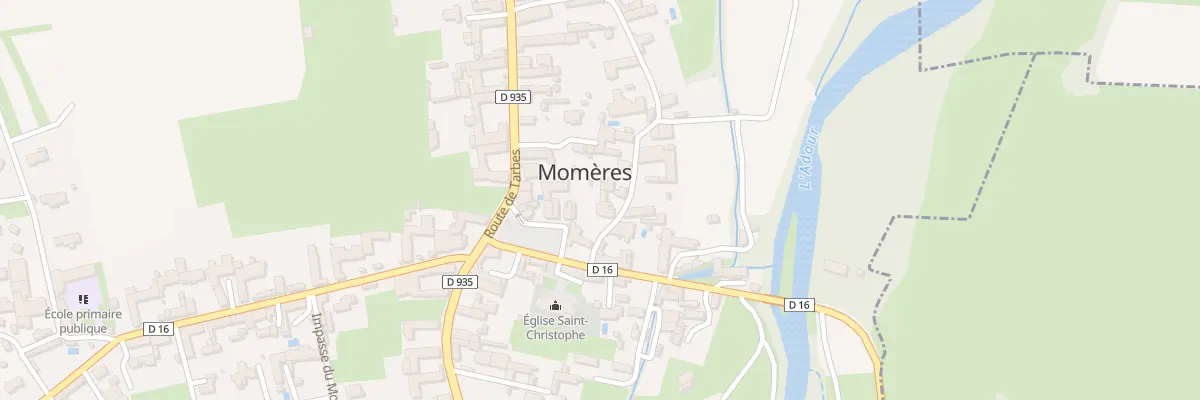Plan du 1 Rue du Carrerot à Momères