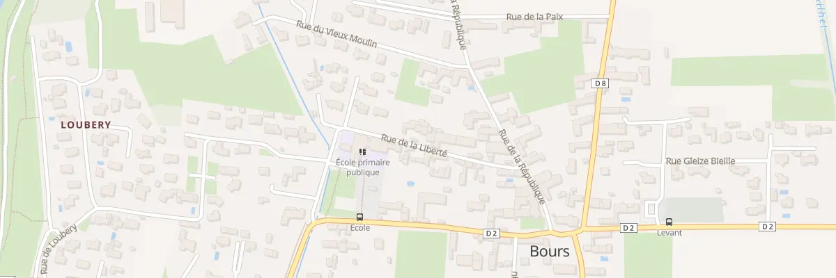 Plan du 8 Rue de la Liberté à Bours