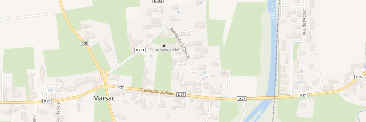 Plan du 7 Rue du Fer à Cheval à Marsac
