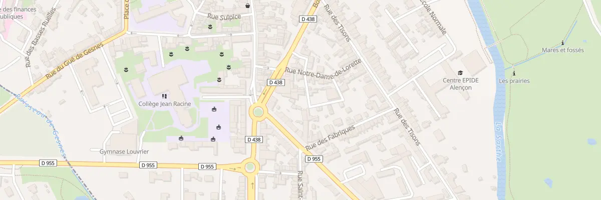 Plan du 12 Rle Notre-Dame de Lorette à Alençon