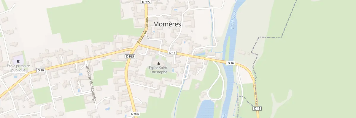 Plan du 10 Rue du Moulin à Momères