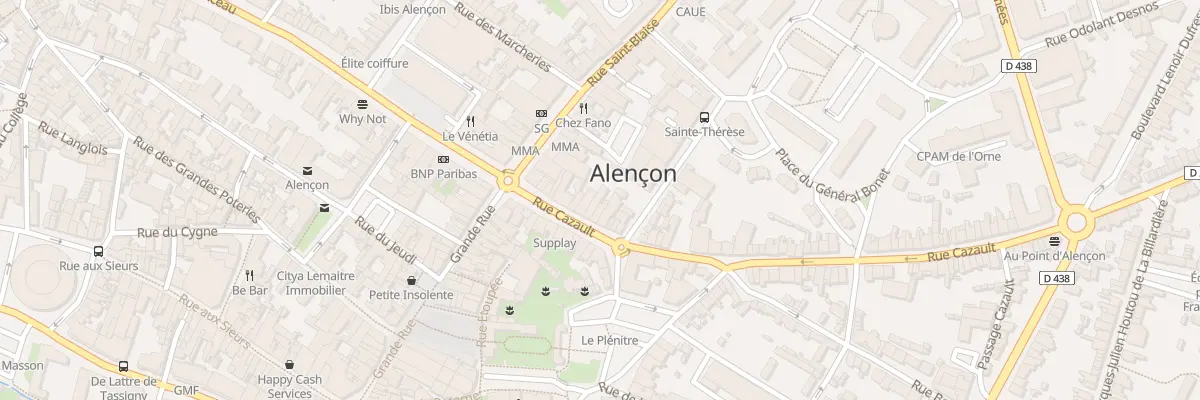 Plan du 19 Rue Cazault à Alençon