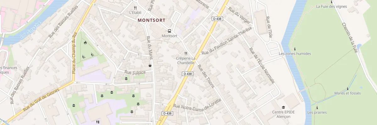 Plan du 98 Bd de la République à Alençon