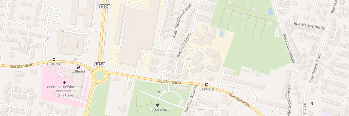 Plan du 13 Rue Dian Fossey au Havre