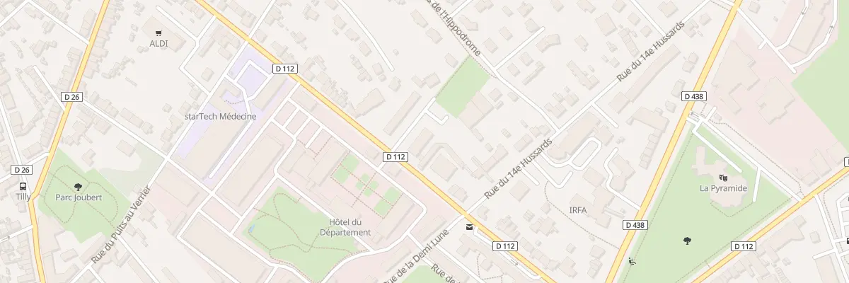 Plan du 58 Bd de Strasbourg à Alençon