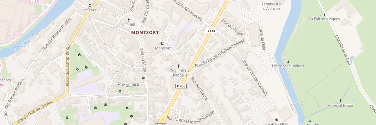 Plan du 96 Bd de la République à Alençon
