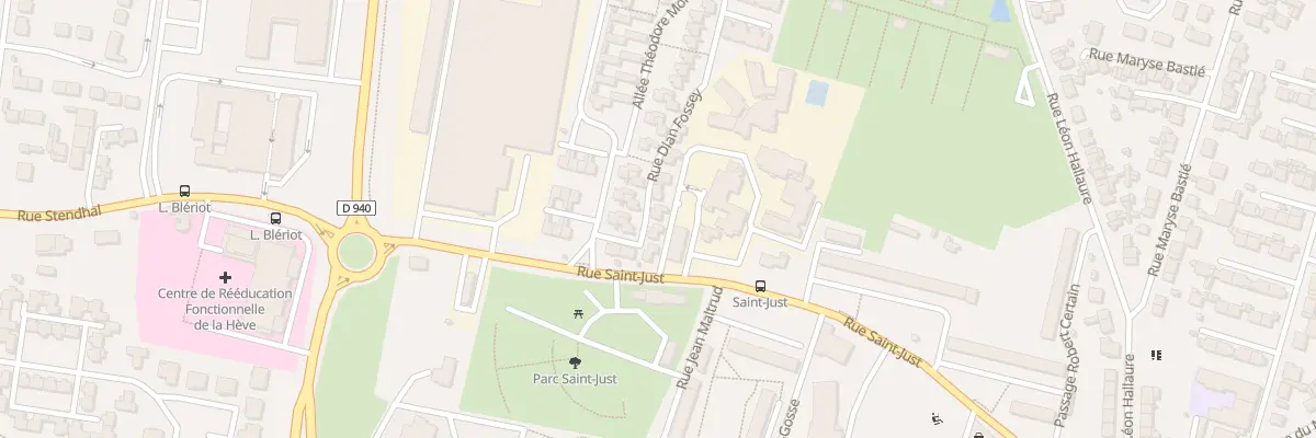 Plan du 10 Rue Dian Fossey au Havre