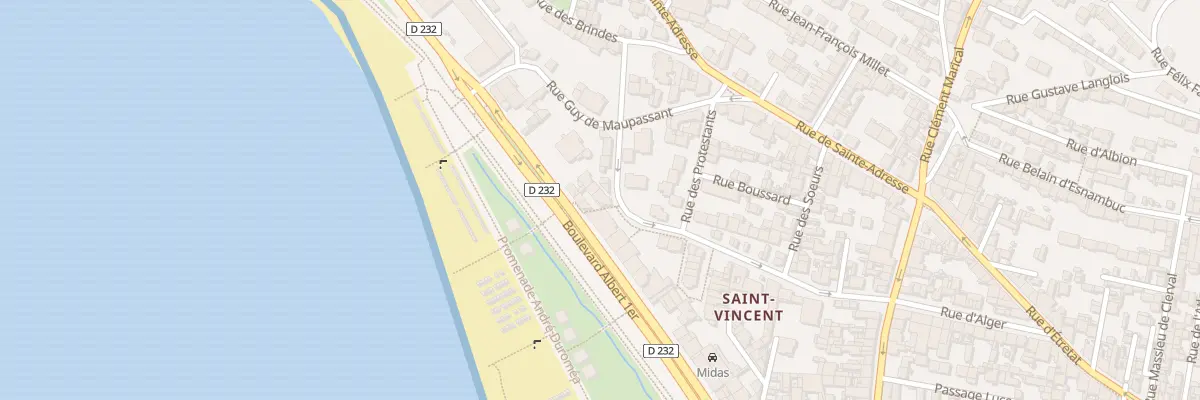Plan du 1 Rue Léon Cassadour au Havre