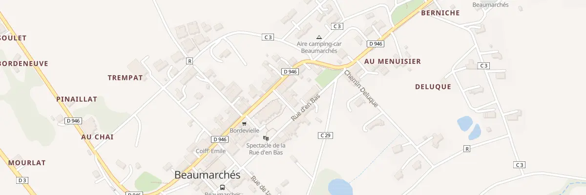 Plan du 5036 Au Village à Beaumarchés