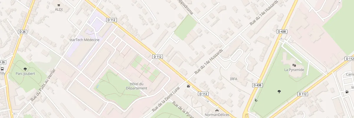 Plan du 52 Bd de Strasbourg à Alençon