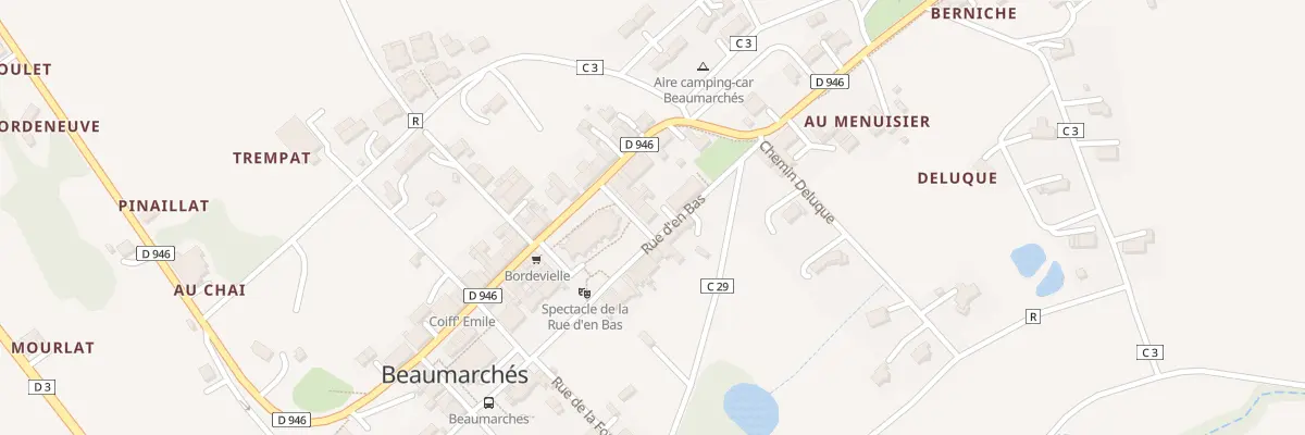 Plan du 5035 Au Village à Beaumarchés