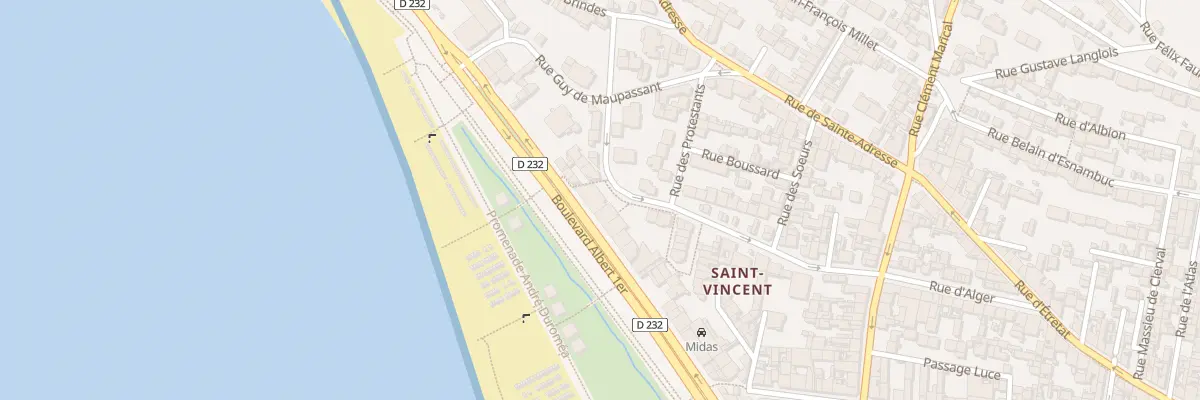 Plan du 58 Bd Albert 1er au Havre