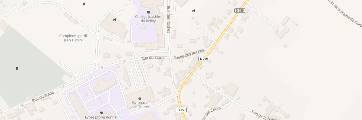 Plan du 9080F Rue des Roches à Loudun