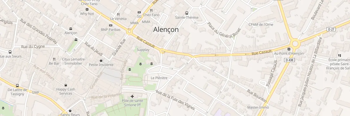Plan du 26 Rue Cazault à Alençon