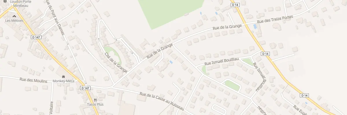 Plan du 4 Rue Ismaël Bouilliau à Loudun