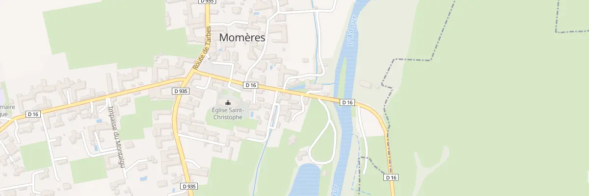 Plan du 12 Rue du Moulin à Momères