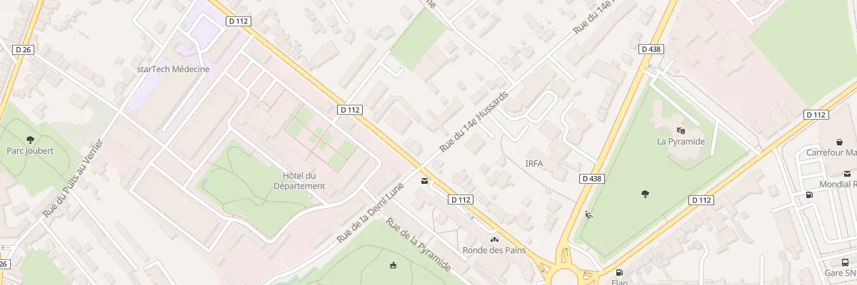 Plan du 44 Bd de Strasbourg à Alençon