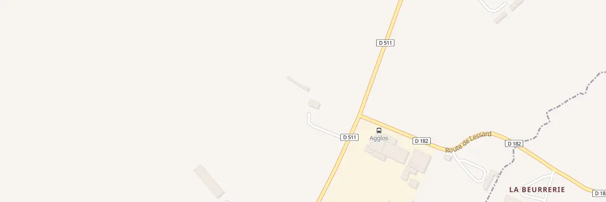 Plan du 3980 Rte Dep Lisieux Falaise au Mesnil-Simon