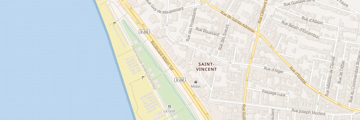 Plan du 54B Bd Albert 1er au Havre