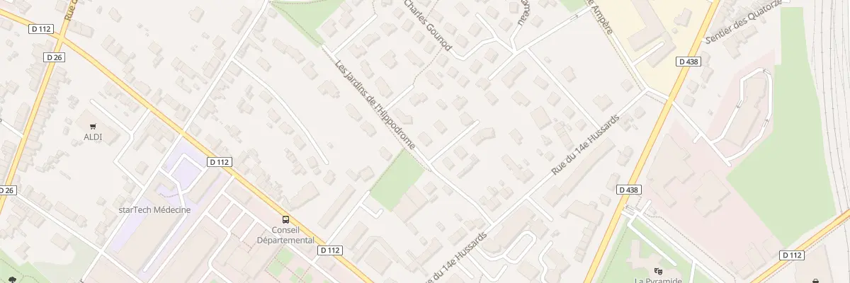 Plan du 25E Rue du Col de Hauteclocque à Alençon