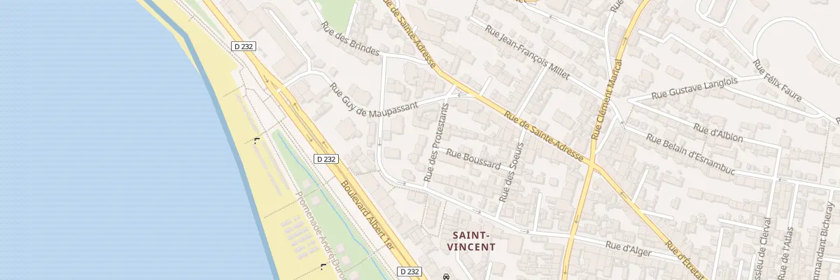 Plan du 7 Rue des Protestants au Havre