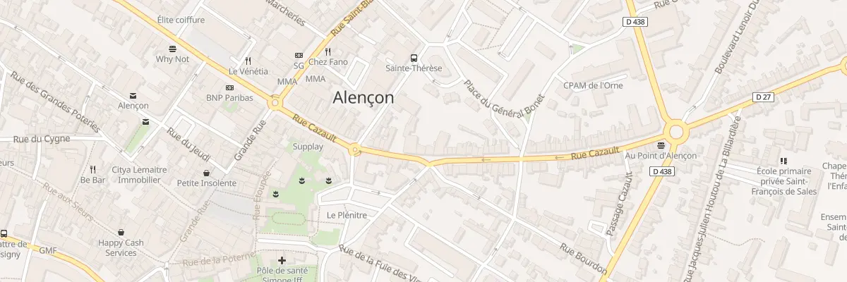 Plan du 59 Rue Cazault à Alençon