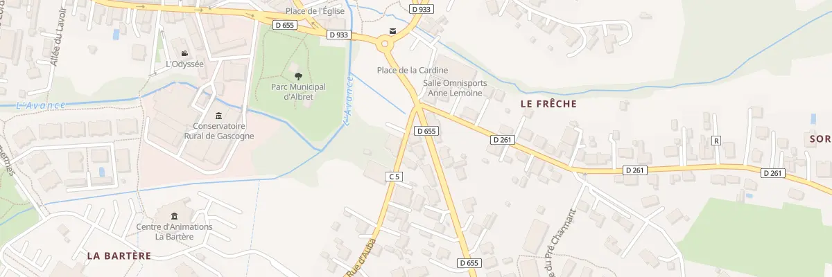 Plan du 2 Av d’Albret à Casteljaloux