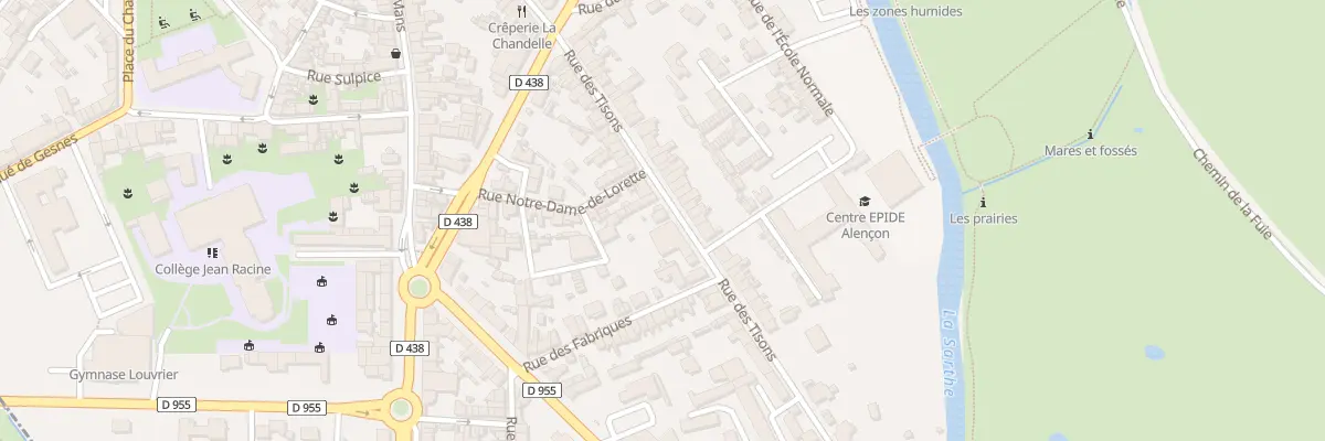 Plan du 80 Rue des Tisons à Alençon