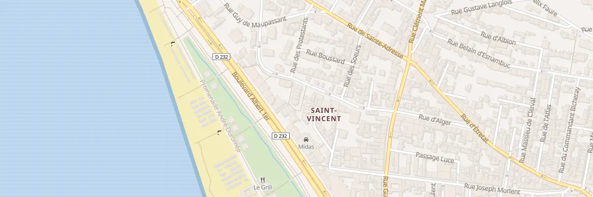 Plan du 12 Rue Doc Suriray au Havre