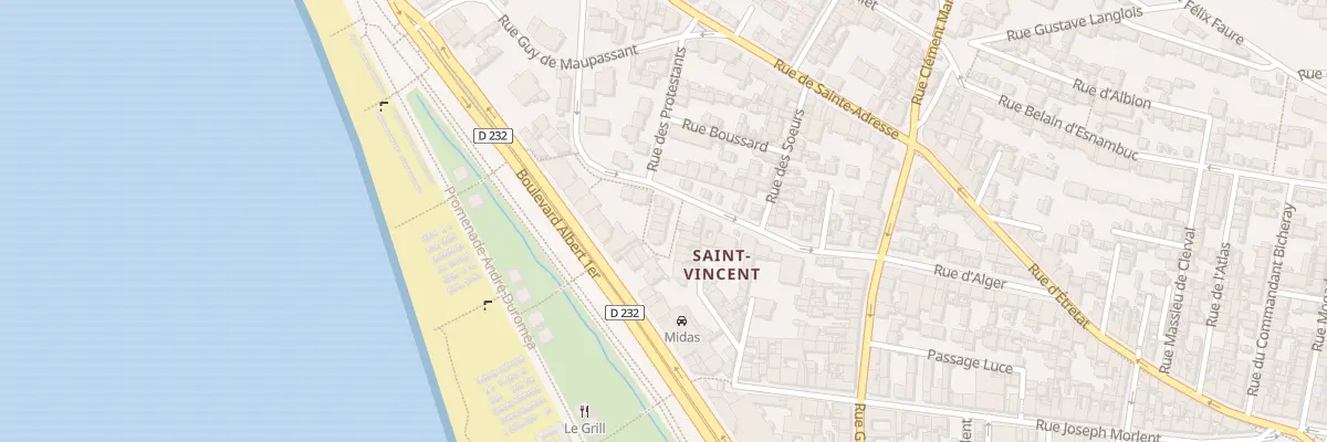 Plan du 6 Rue Doc Suriray au Havre