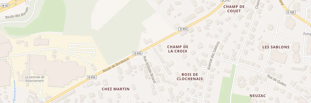 Plan du 2 Imp du Champ de la Croix à La Couronne