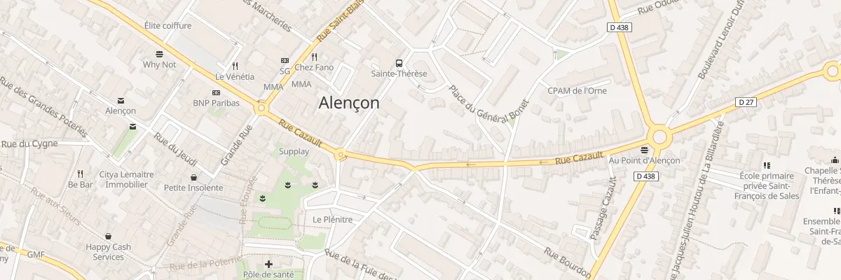 Plan du 61 Rue Cazault à Alençon